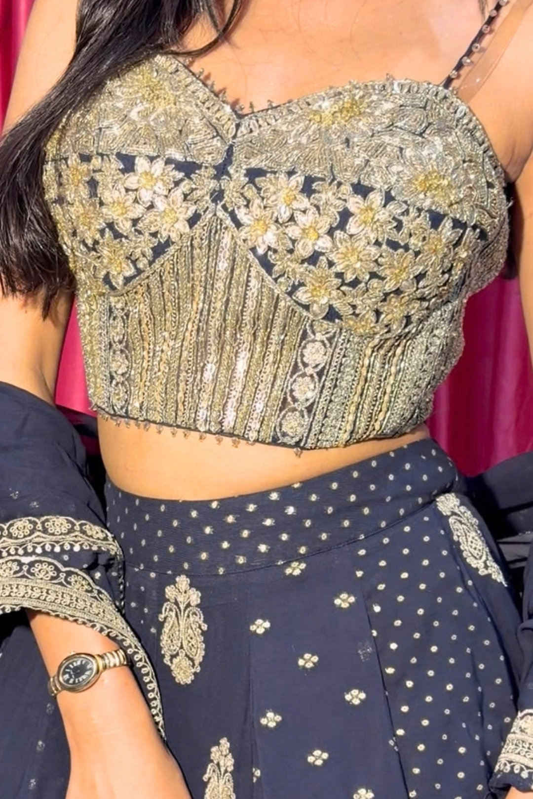 Dreamy Navy Blue Lehenga