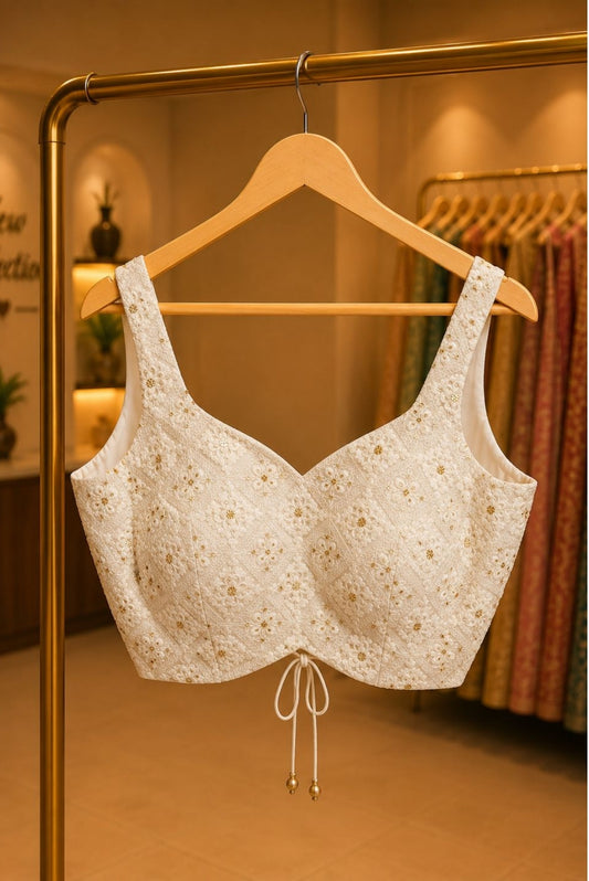 Ivory Embroidered Blouse