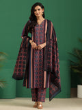 sanjhshringar Multi Colour Ajrakh Cotton Straight Suit Set